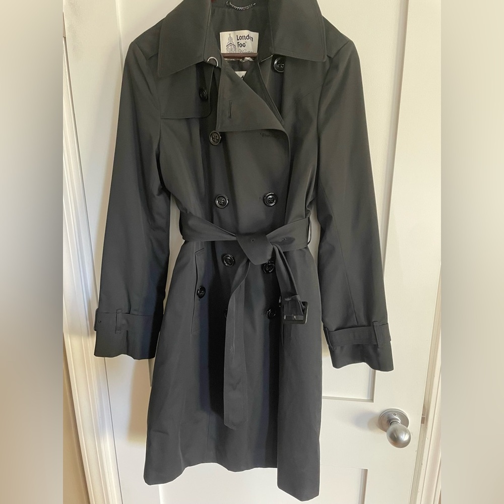 London Fog Heritage Black Trench Coat